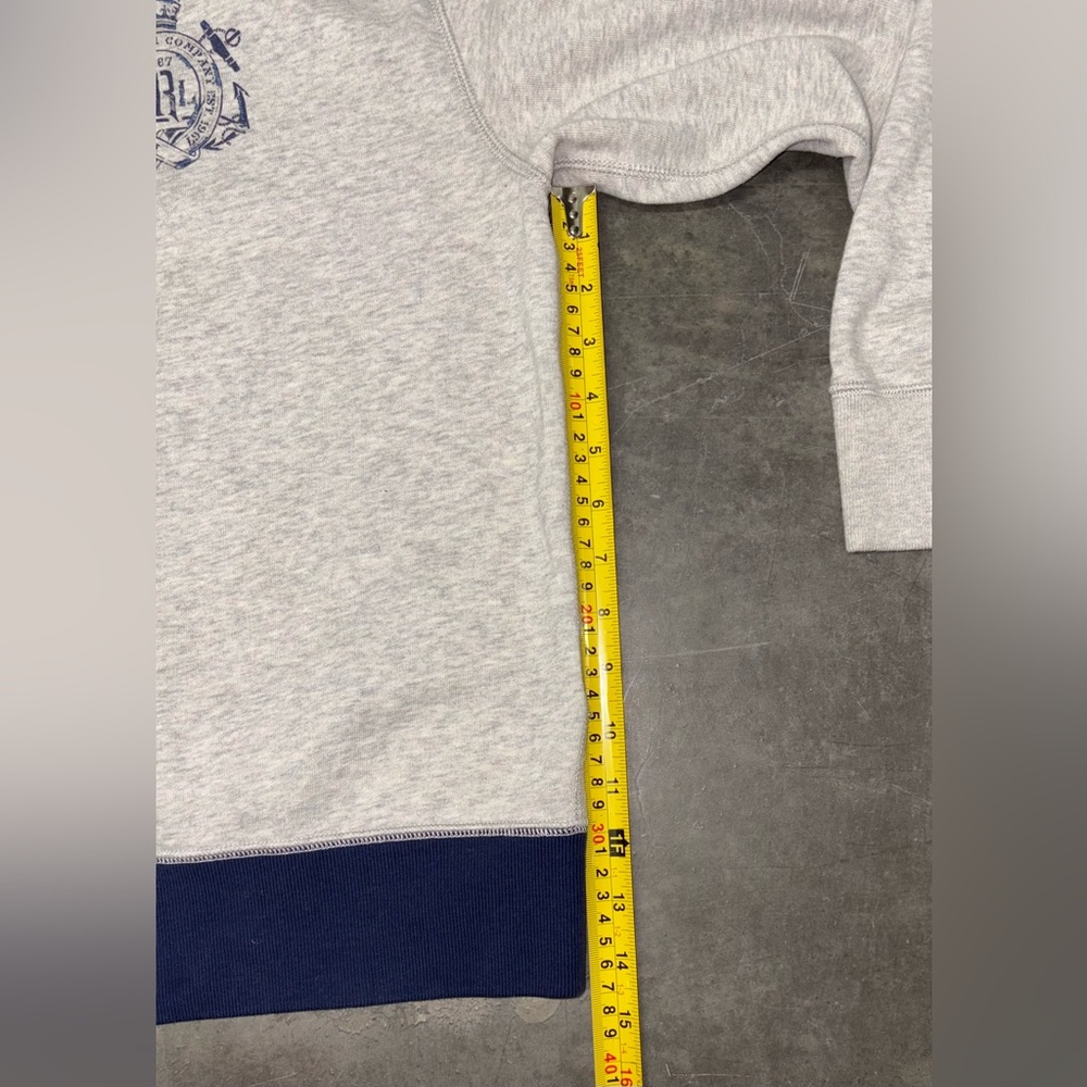 Polo by Ralph Lauren Gray and Blue Crew Neck Sweater - Picture 8 of 16